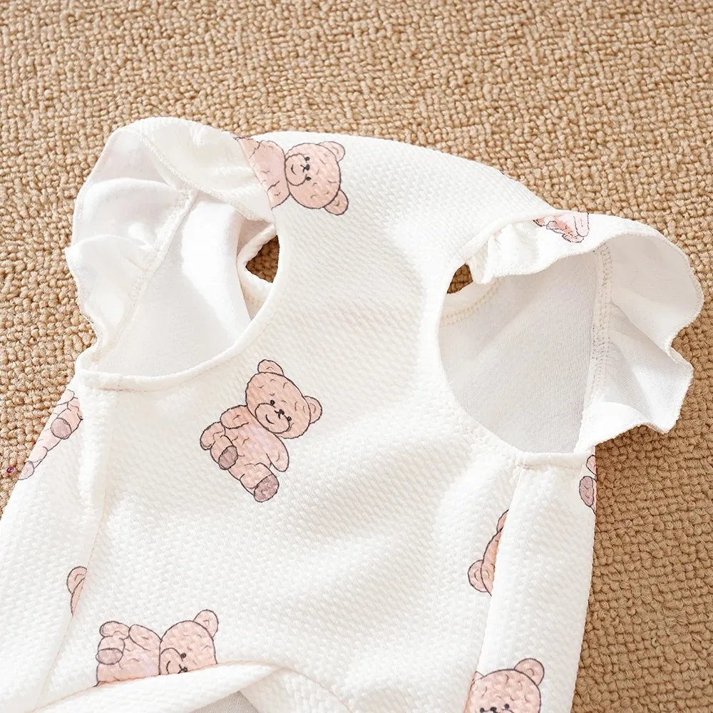 3D Bear Print Dog Shirts | Soft & Breathable Pet Puppy Clothes | Outfit with Leash Ring for Dogs & Cats