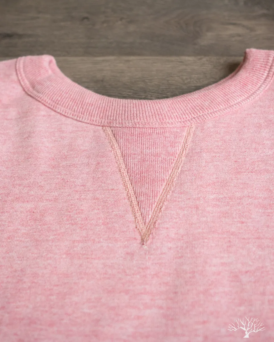 88/12 Heather Four Needle Sweatshirt (Lot 268) - Red