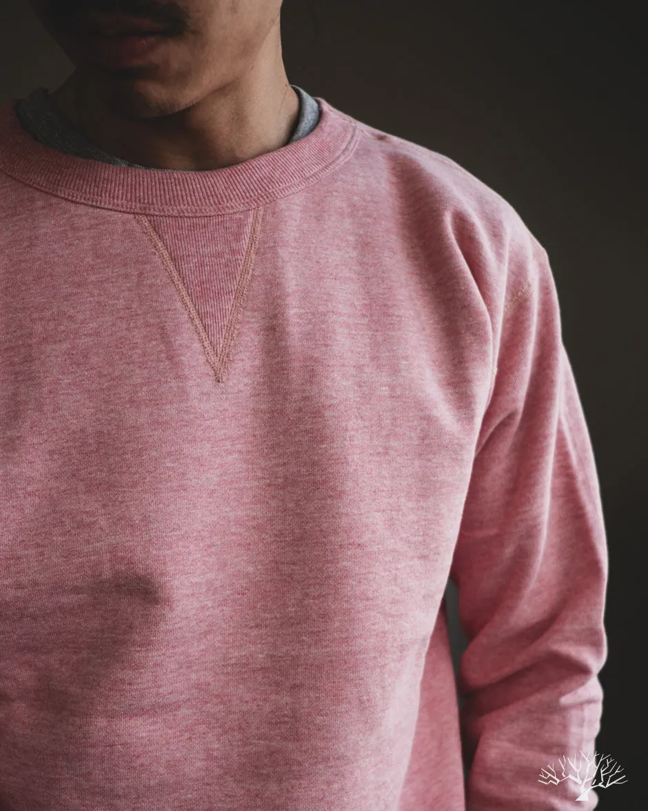 88/12 Heather Four Needle Sweatshirt (Lot 268) - Red