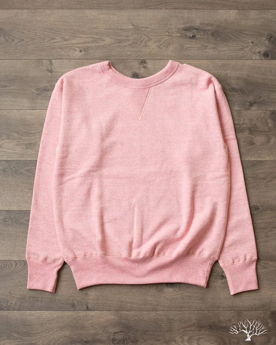88/12 Heather Four Needle Sweatshirt (Lot 268) - Red