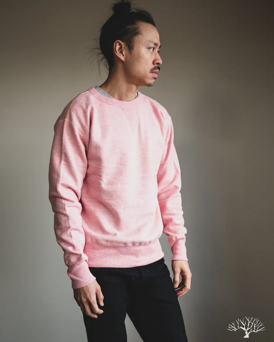88/12 Heather Four Needle Sweatshirt (Lot 268) - Red