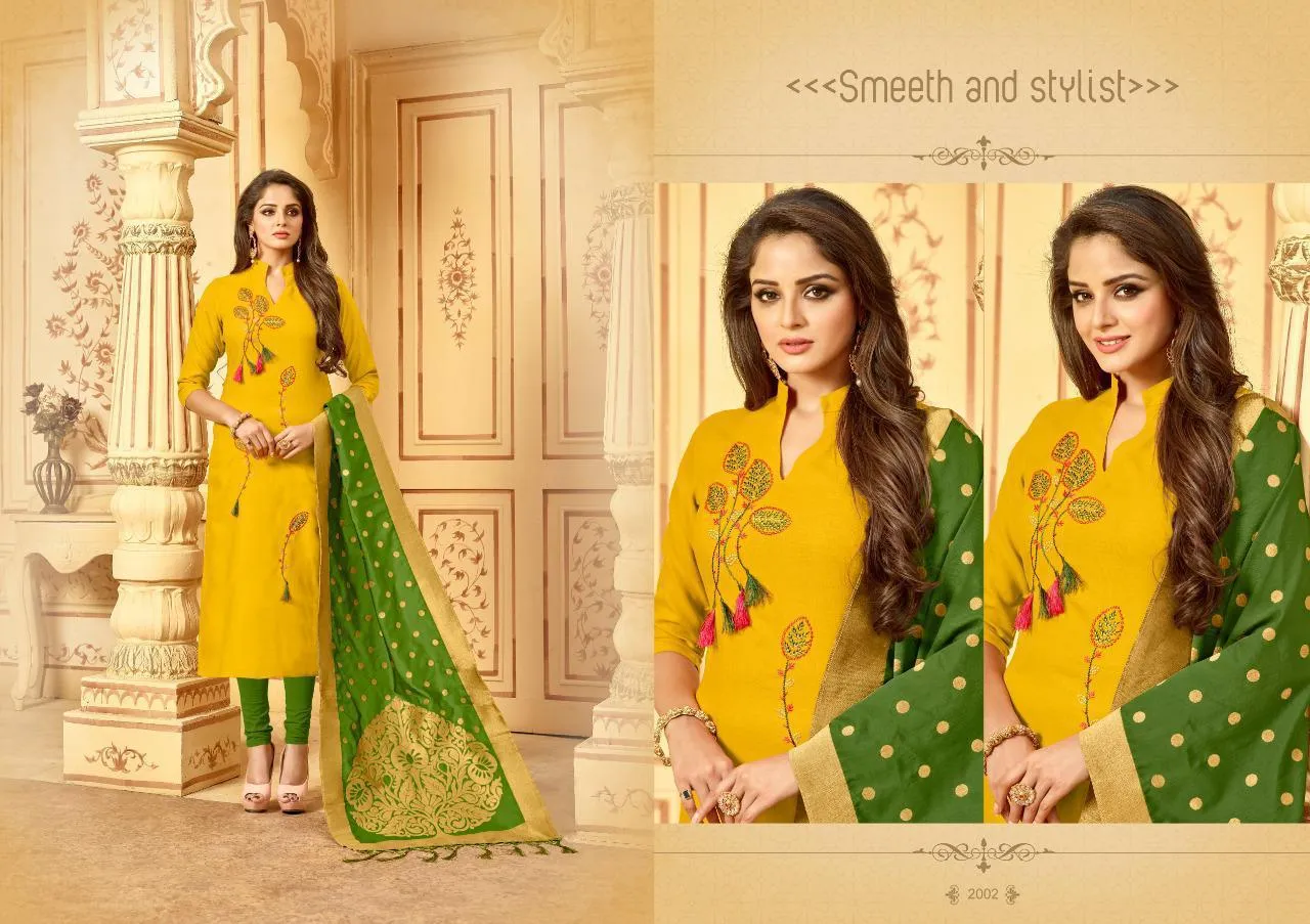 Avc Presents Bansuri Heavy Cotton Casual Wear Salwar Suits