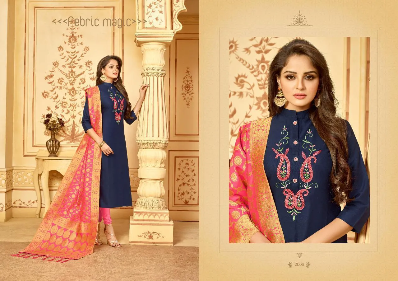 Avc Presents Bansuri Heavy Cotton Casual Wear Salwar Suits