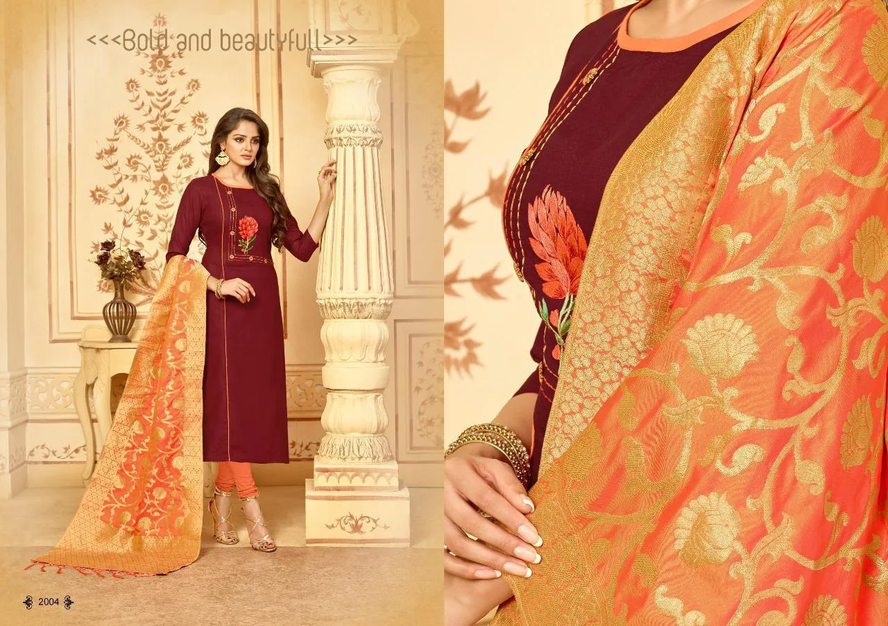 Avc Presents Bansuri Heavy Cotton Casual Wear Salwar Suits