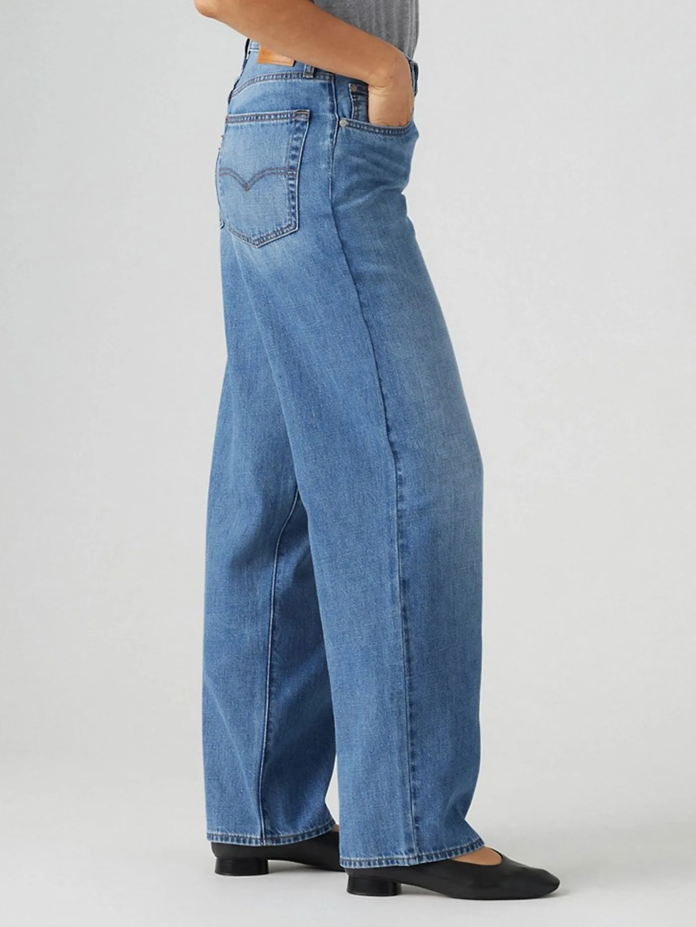 Baggy Dad Heavy Check Jeans