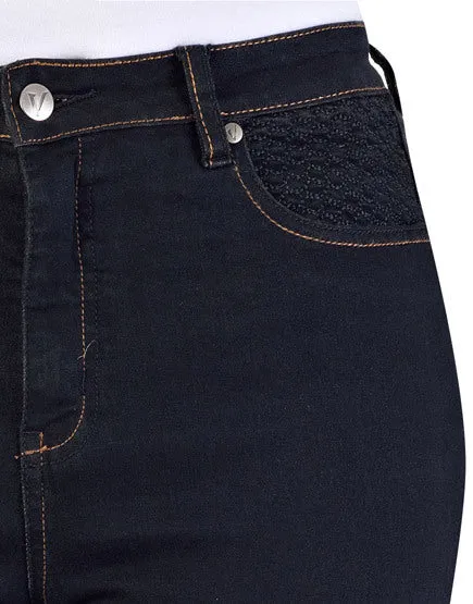 Basketweave Jeans - Black denim 5535