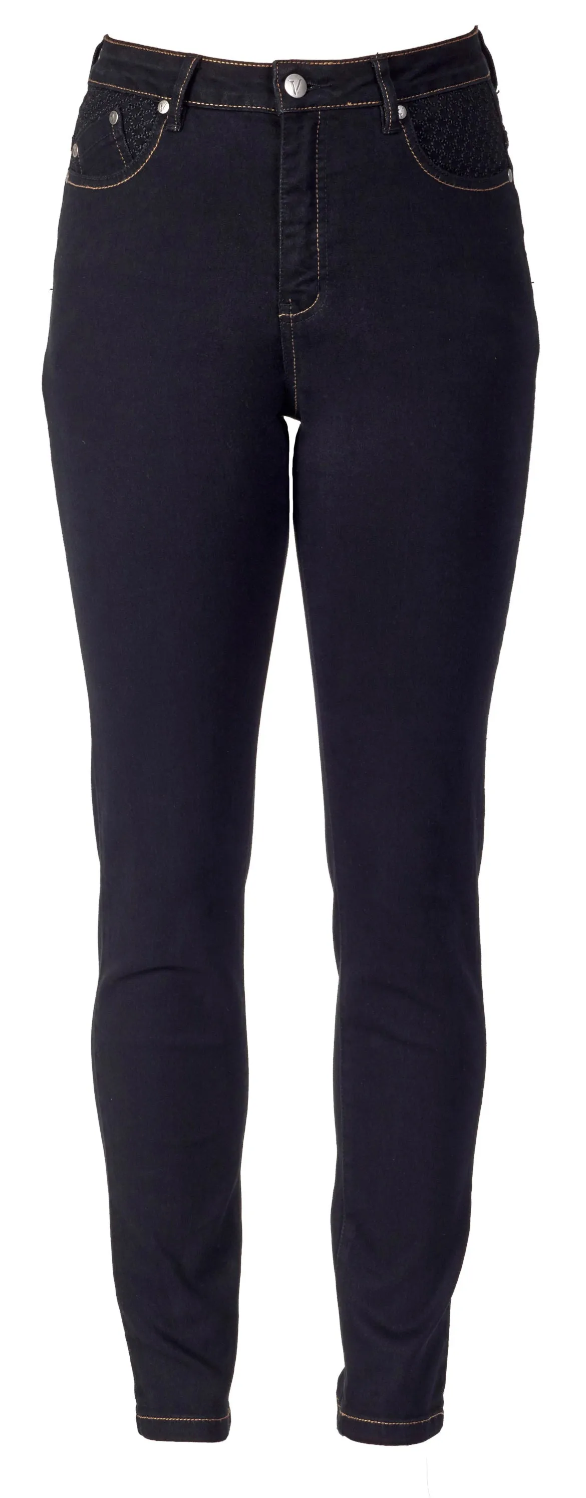 Basketweave Jeans - Black denim 5535