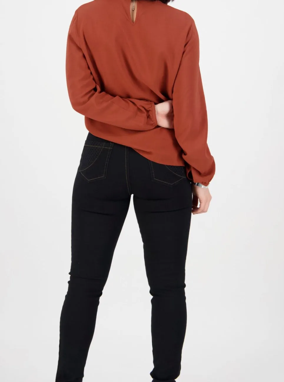 Basketweave Jeans - Black denim 5535