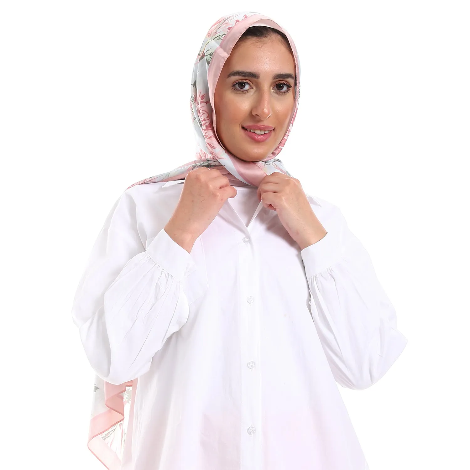 Below Hips Length High Low Plain Orange Women Casual Shirt
