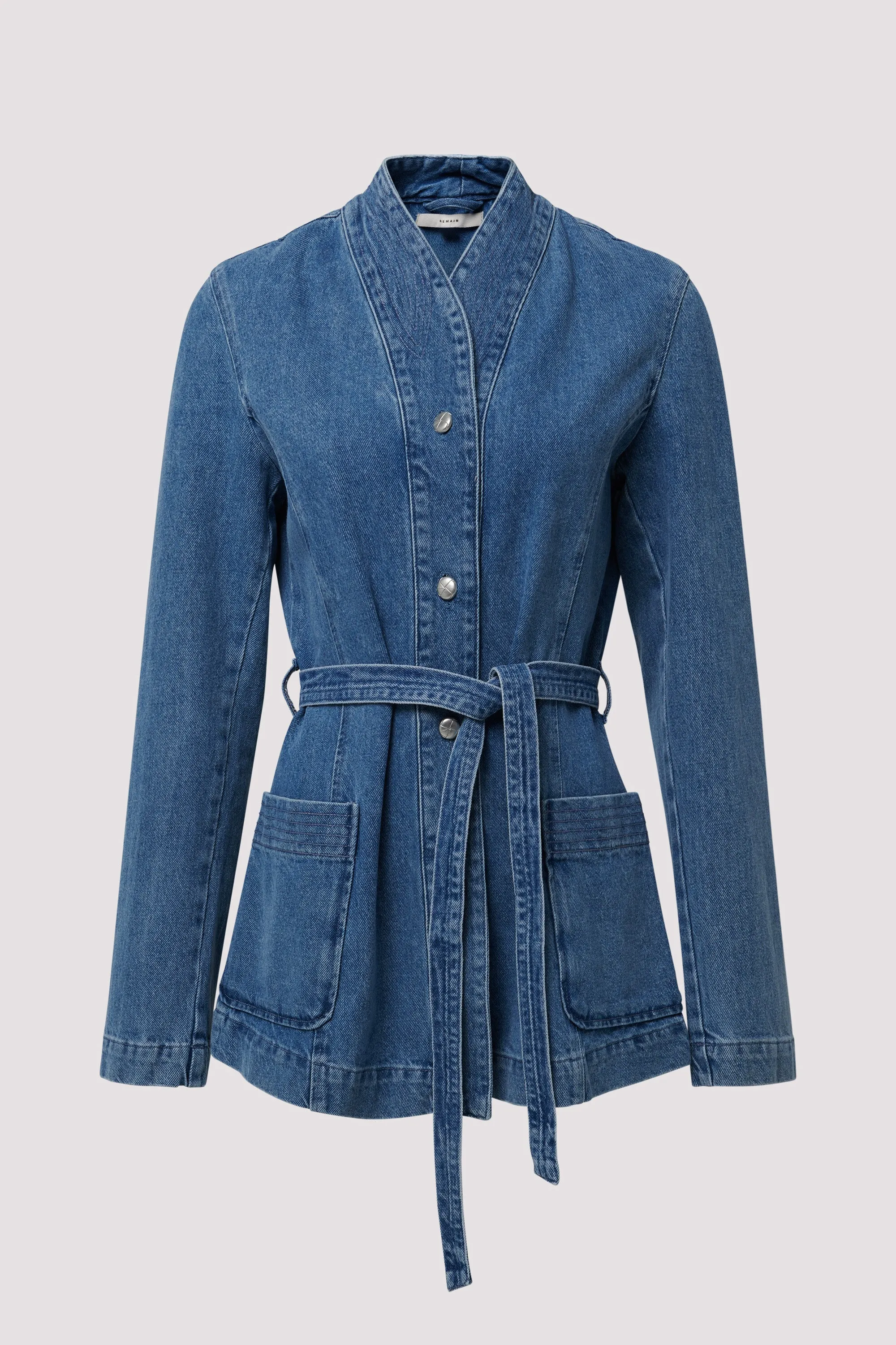 Blue Belt Denim Jacket