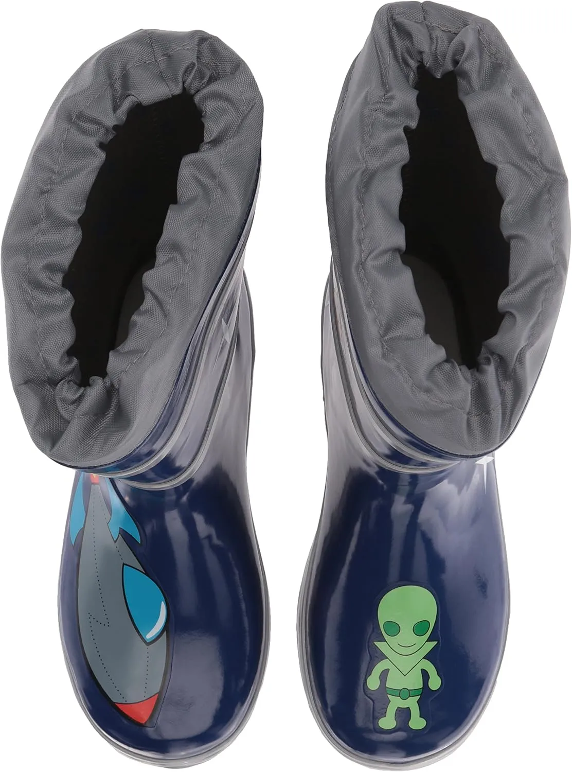 Blue Space Hero Natural Rubber Rain Boots