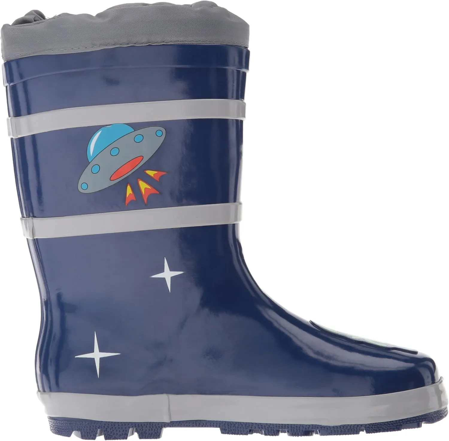 Blue Space Hero Natural Rubber Rain Boots