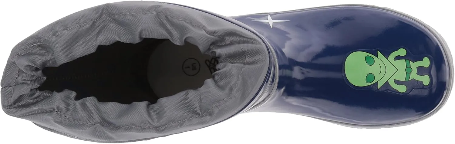 Blue Space Hero Natural Rubber Rain Boots