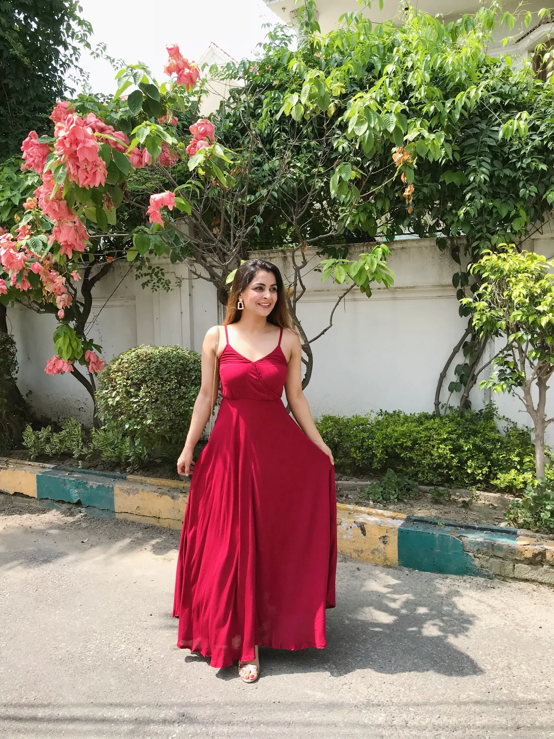 Blush Red Dress