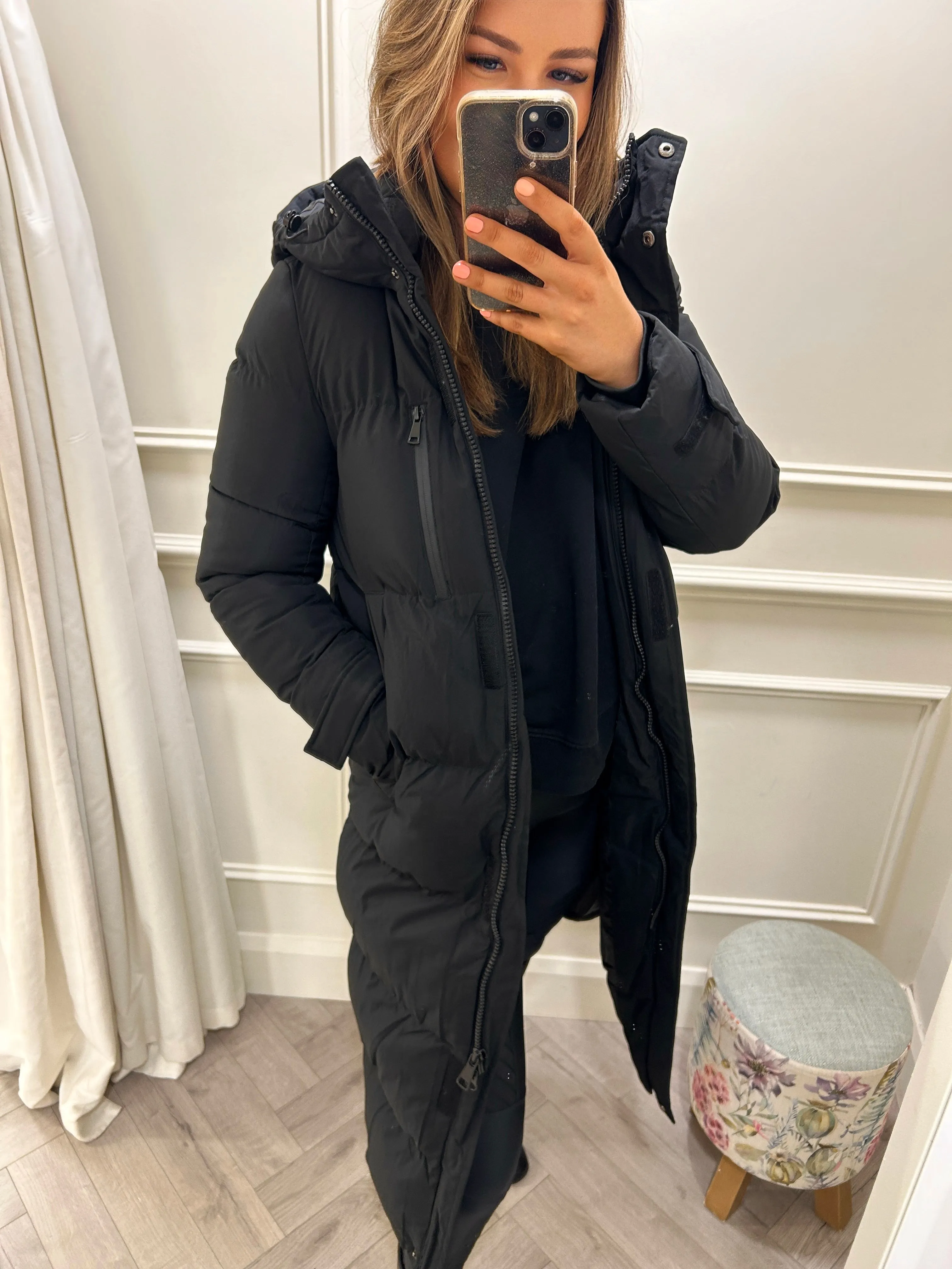 Brooke Full Length Coat Black