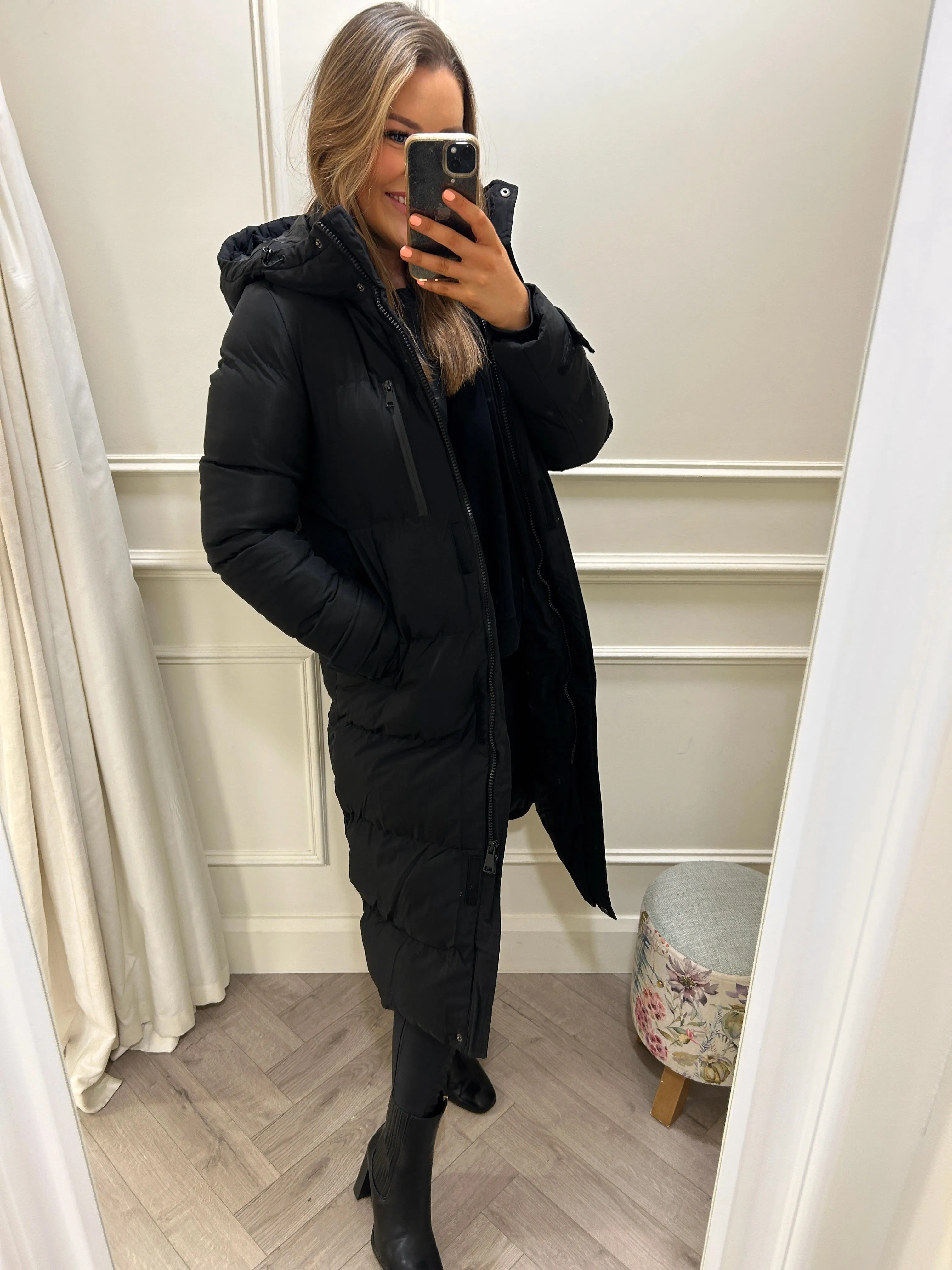 Brooke Full Length Coat Black