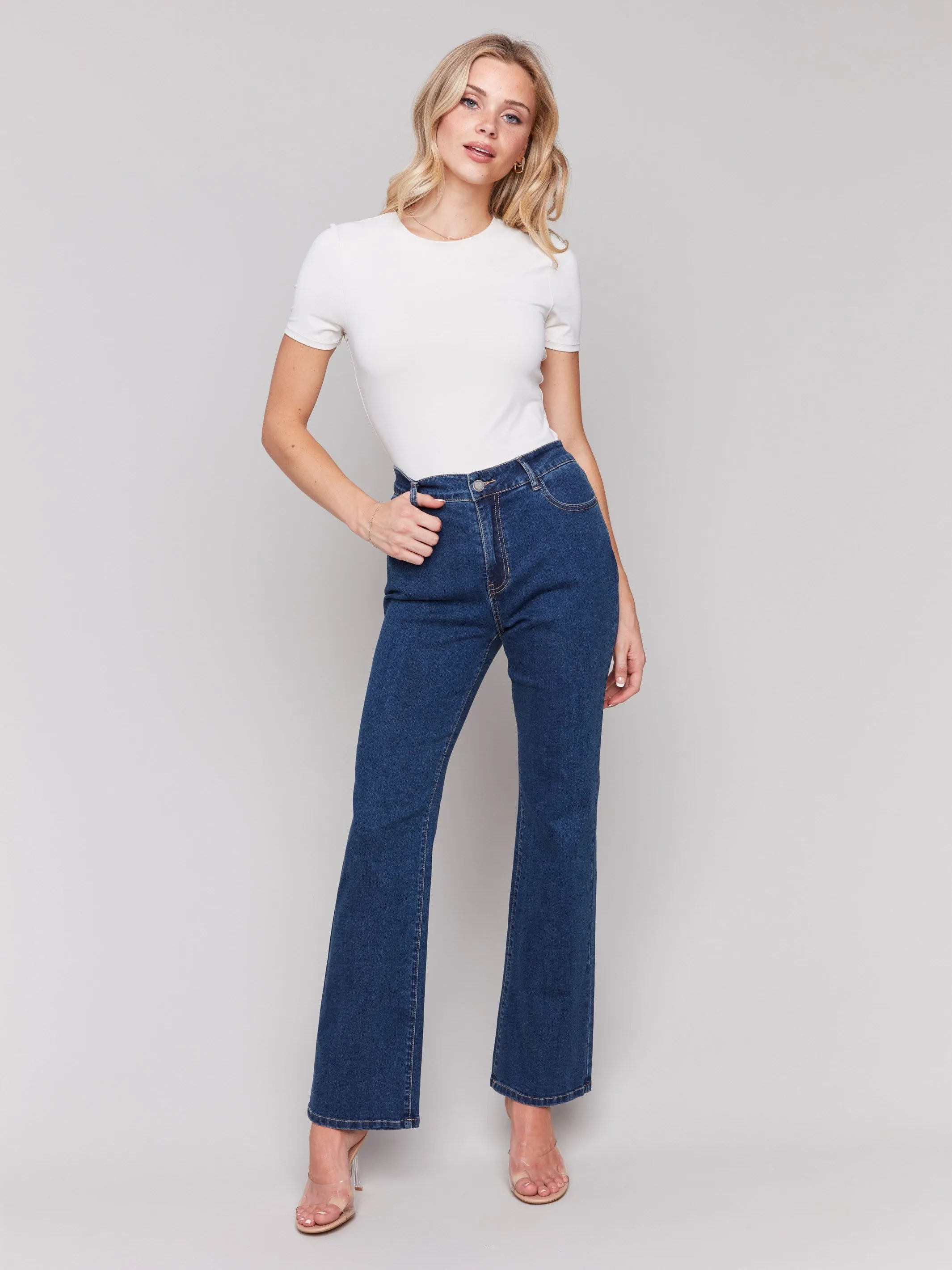 Celine Flare Leg Jeans - Indigo