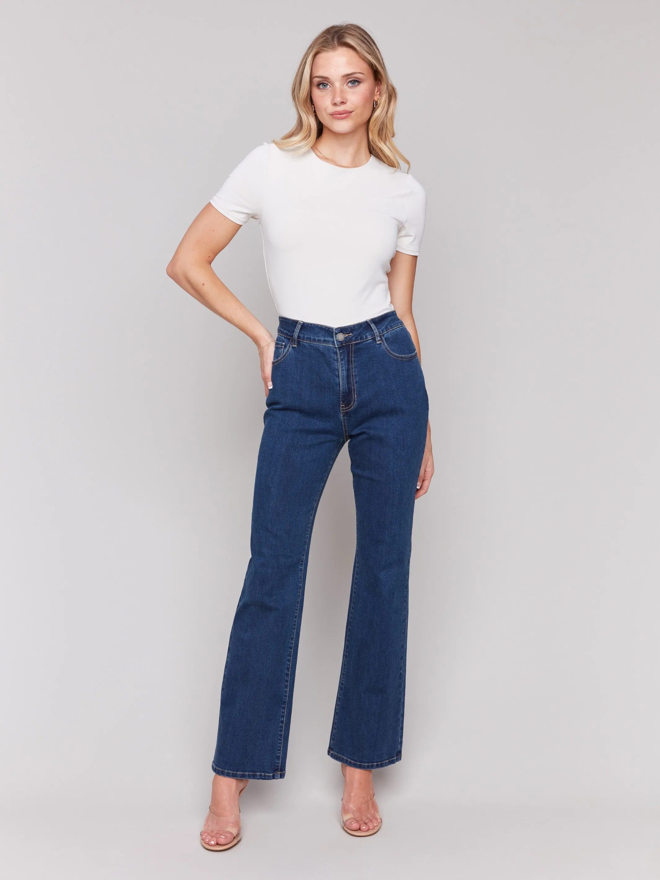 Celine Flare Leg Jeans - Indigo