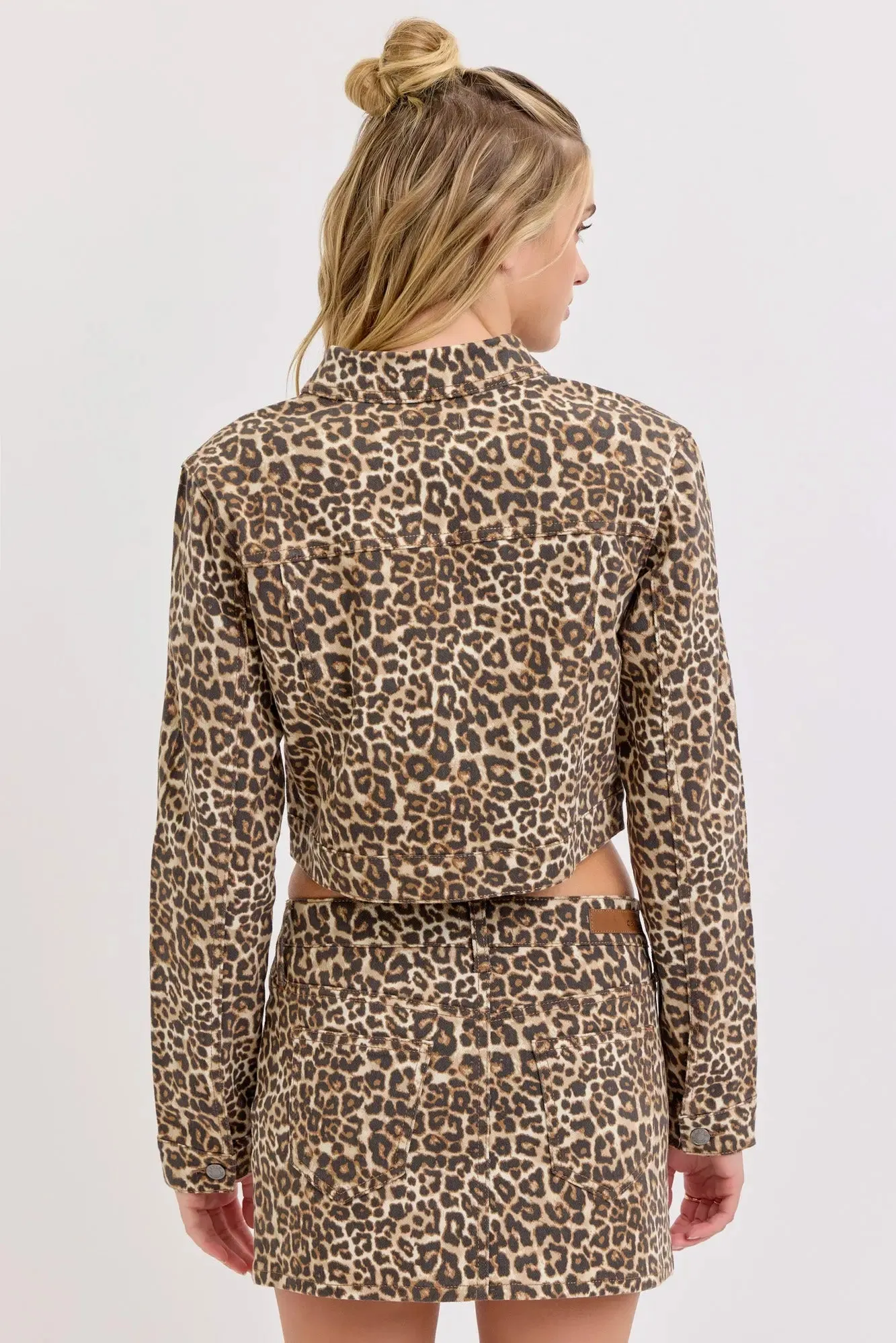 Cello Jeans Elizabeth Leopard Cropped Jacket  Bold, Trendy & Chic