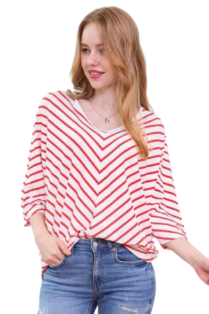 Chevron Striped Top