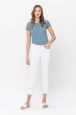 Comfort Stretch Mid Rise Slim Straight Jeans
