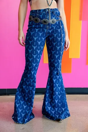 Cowskull Flare Jeans