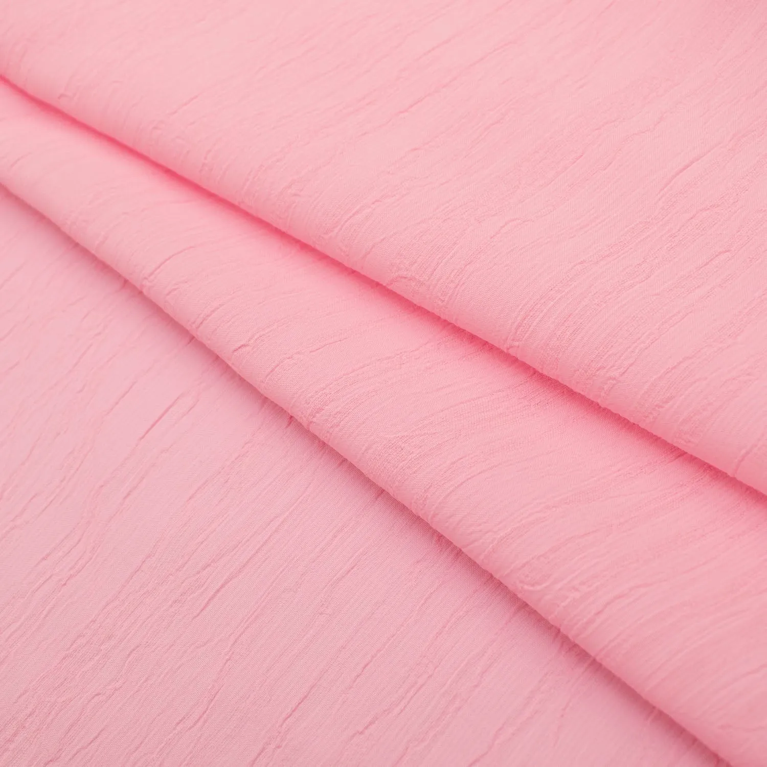 Crinkle Crepe Georgette Baby Pink