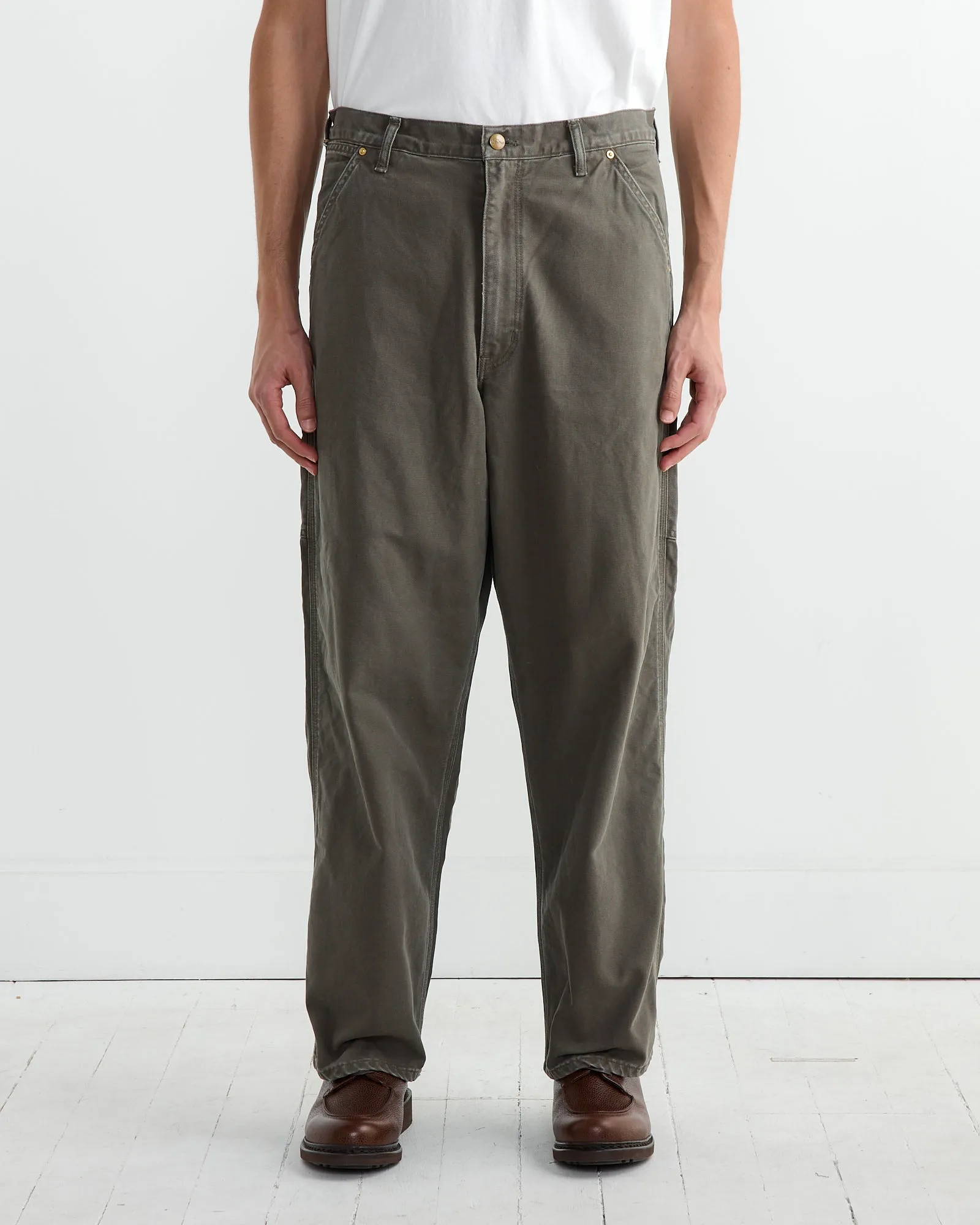 Dad's Fit Painter Pant in Army Green