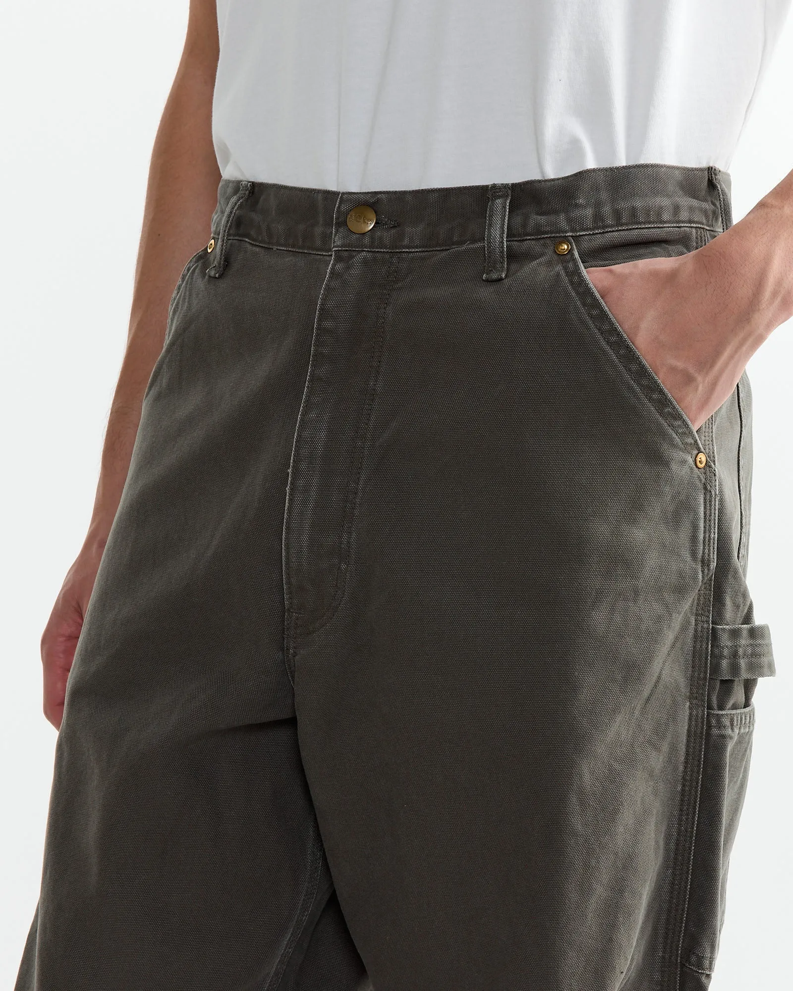 Dad's Fit Painter Pant in Army Green