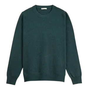 Dante Crew Jacquard Sweater - Pine Heather