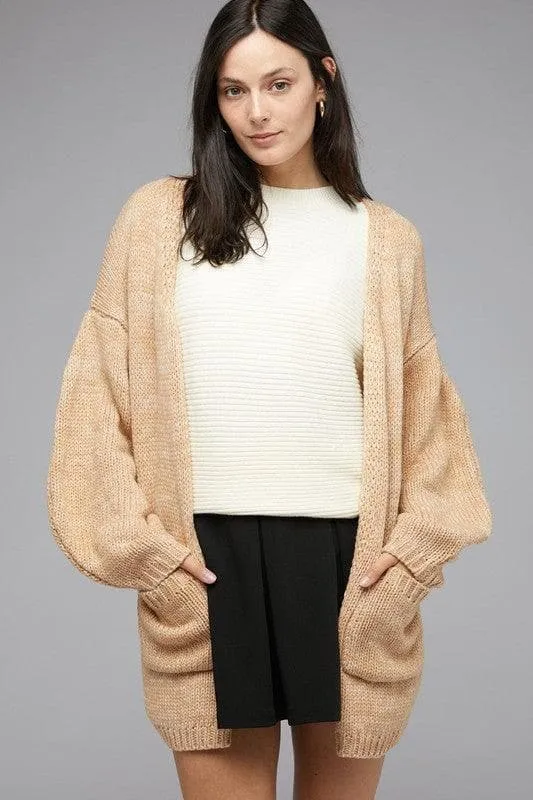 Davi & Dani Rock & Roll Knit Long Sleeve Cardigan