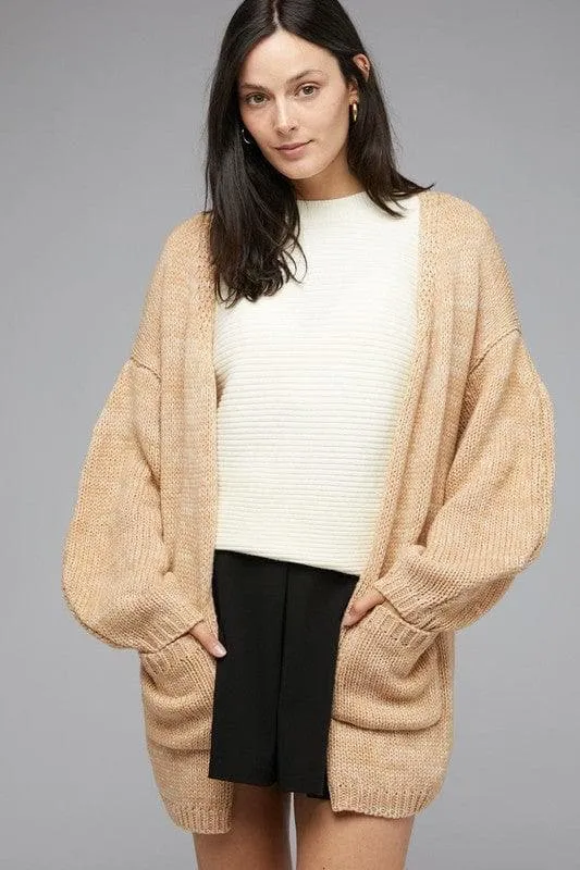 Davi & Dani Rock & Roll Knit Long Sleeve Cardigan