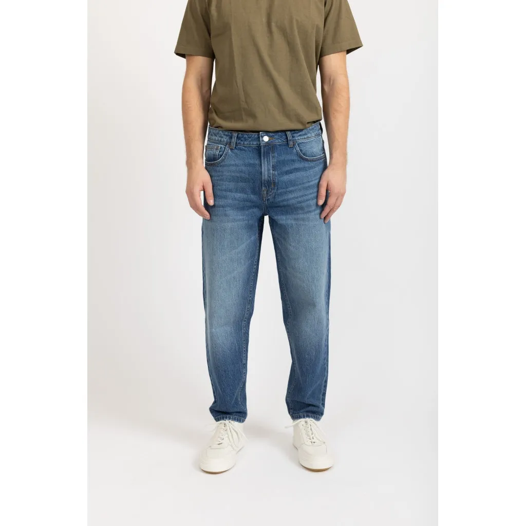 DPChicago Tapered Recycled Jeans - Mid. Blue Vintage