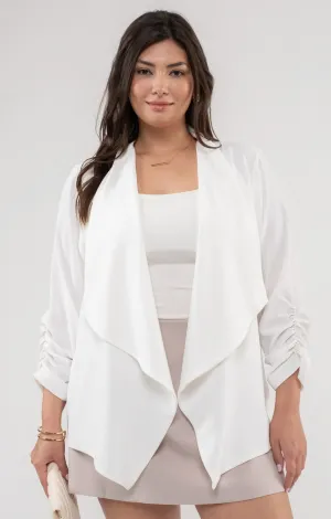Easy Breezy Ruched Blazer