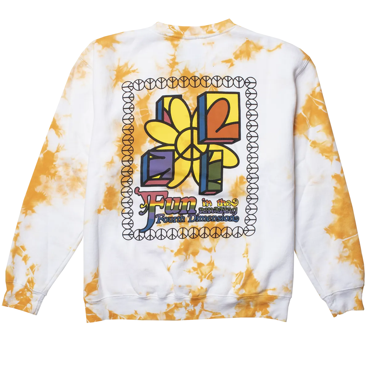 Fourth Dimension Peace Flower graphic sweatshirt