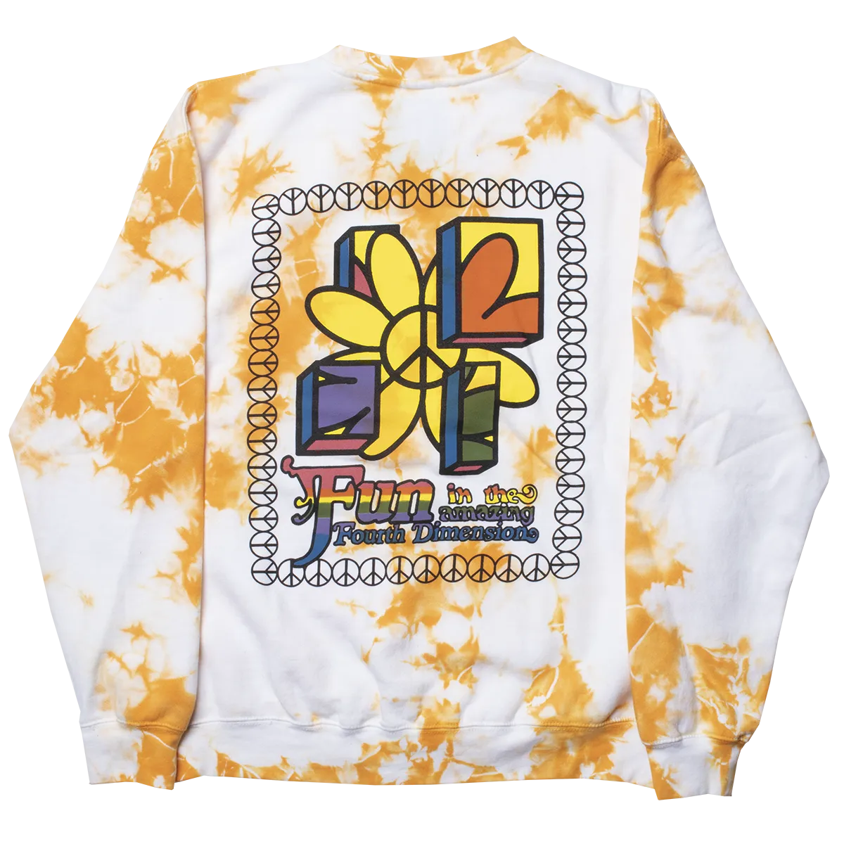 Fourth Dimension Peace Flower graphic sweatshirt