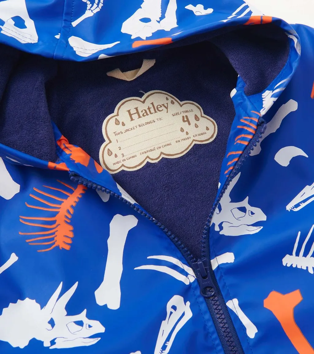 Hatley Dino Fossils Colour Changing Raincoat F24dfk818