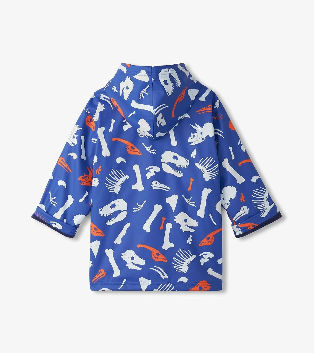 Hatley Dino Fossils Colour Changing Raincoat F24dfk818