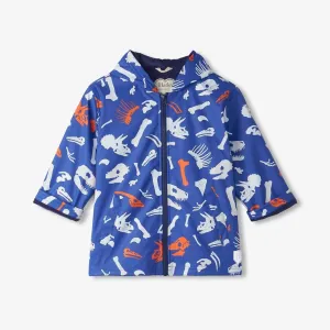 Hatley Dino Fossils Colour Changing Raincoat F24dfk818