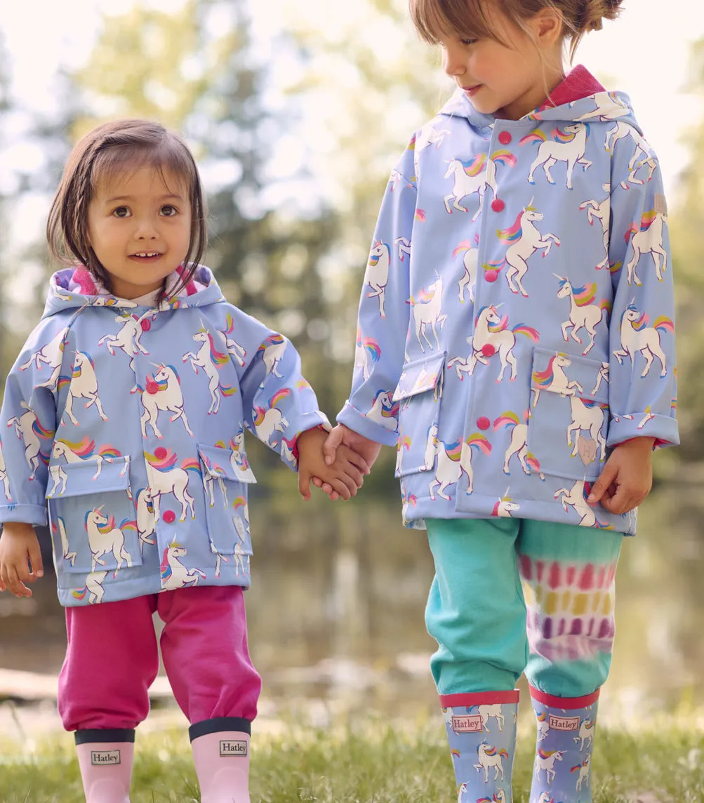 Hatley Unicorn Sky Dance Raincoat : Size 2 to 10