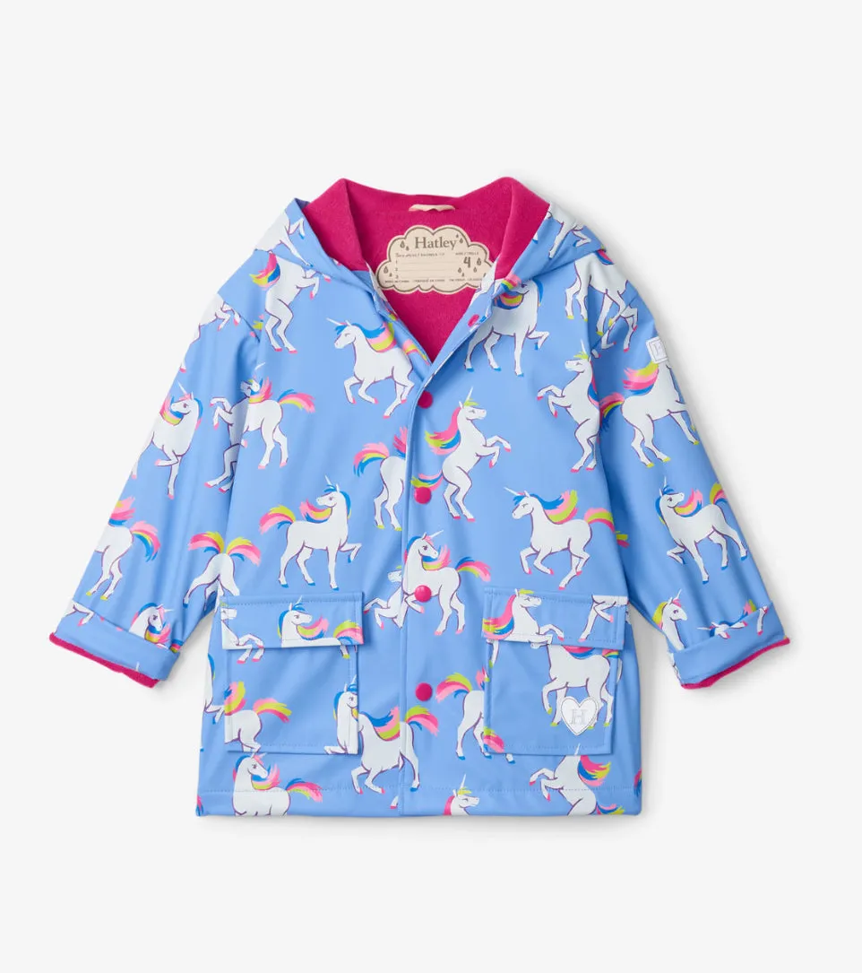 Hatley Unicorn Sky Dance Raincoat : Size 2 to 10