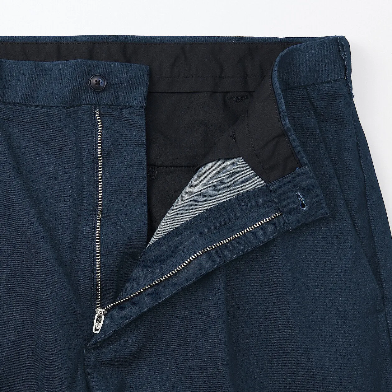 Indigo Tucked Wide Denim Pants