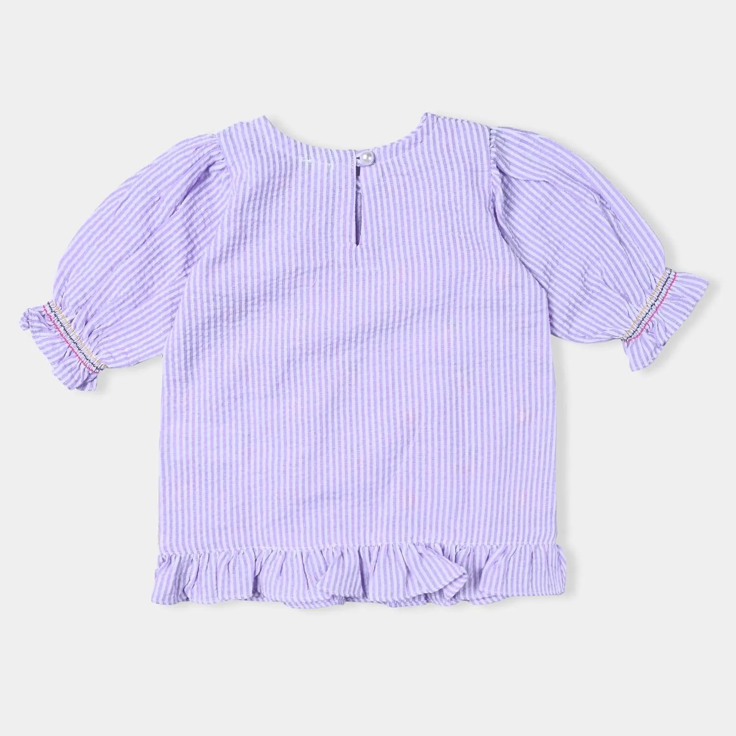 Infant Girls PC Jersey EMB Top Fruit Basket-Lavender