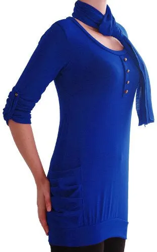Isabella Jersey Knitted Jumper With Scarf