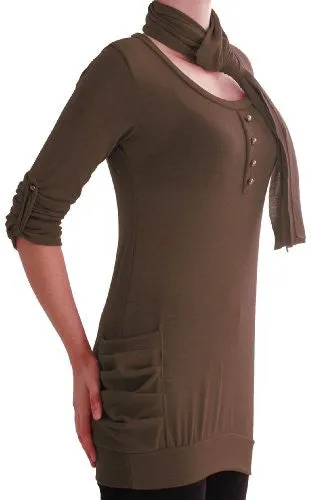 Isabella Jersey Knitted Jumper With Scarf