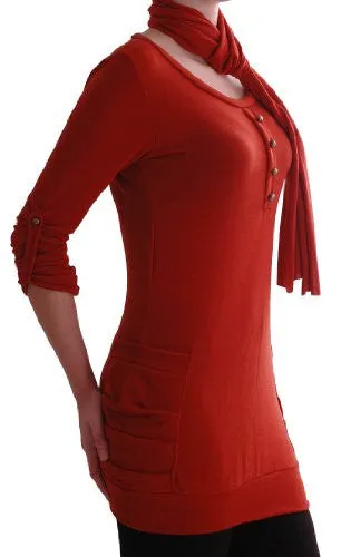 Isabella Jersey Knitted Jumper With Scarf