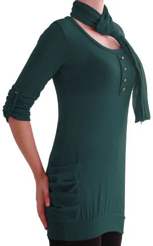 Isabella Jersey Knitted Jumper With Scarf