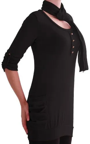 Isabella Jersey Knitted Jumper With Scarf