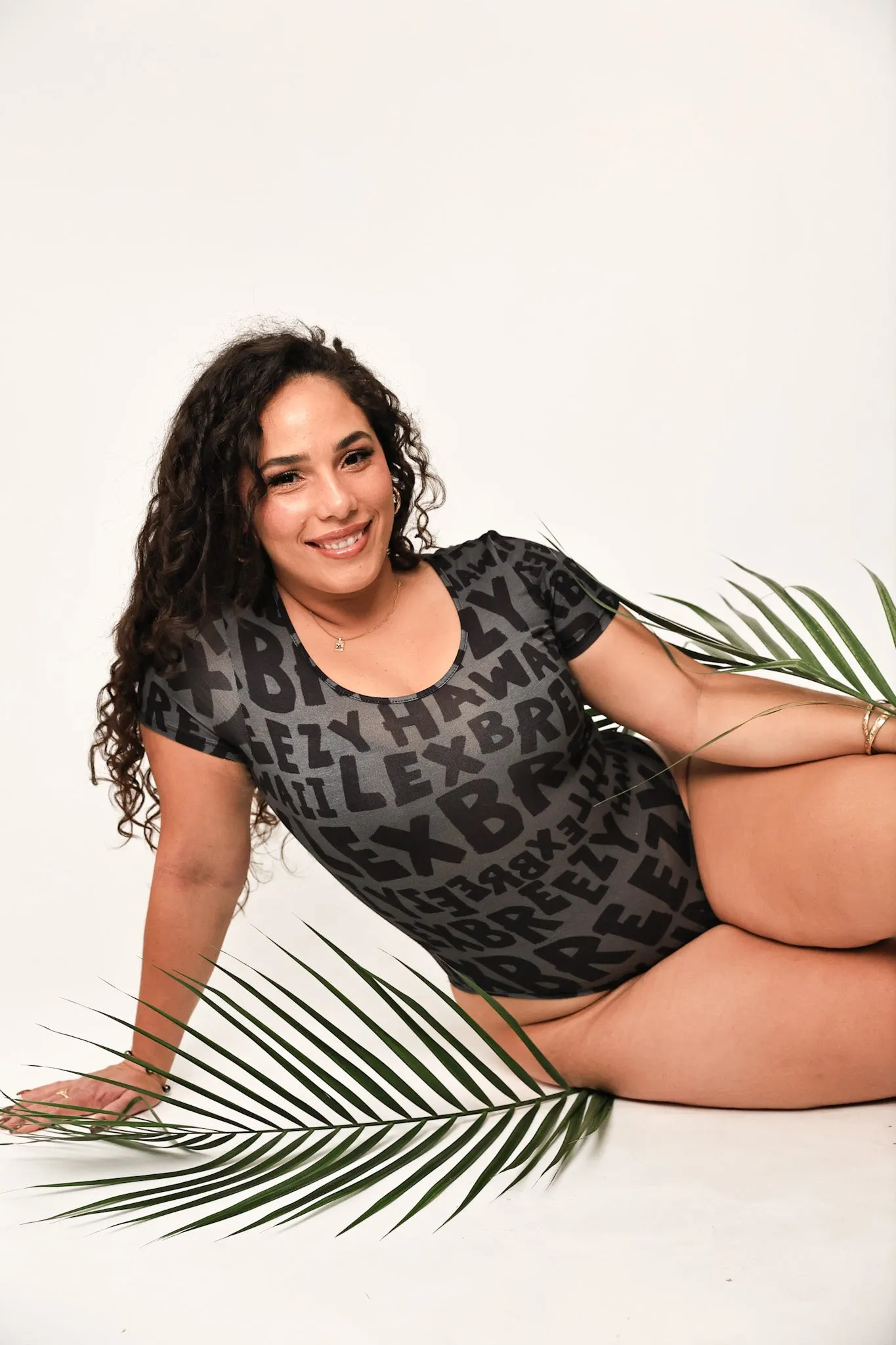 Kana Bodysuit | Breezy Graffiti Black