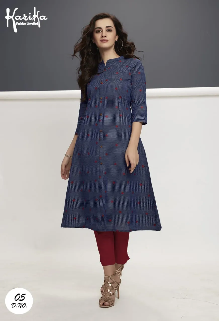 Karika Presents Weaves Vol 2 Cotton Casual Wear Kurtis